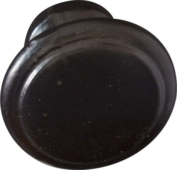 Metafranc  nv knop ijzer zwart 32mm