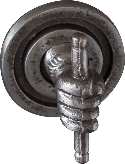 Metafranc  nv knop oud ijzer hand 32mm