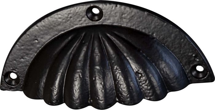Metafranc  nv greep in zwart ijzer 82mm