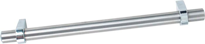 Metafranc nv GREEP INOX+CHROOM 128MM Metafranc nv GREEP INOX+CHROOM 128MM