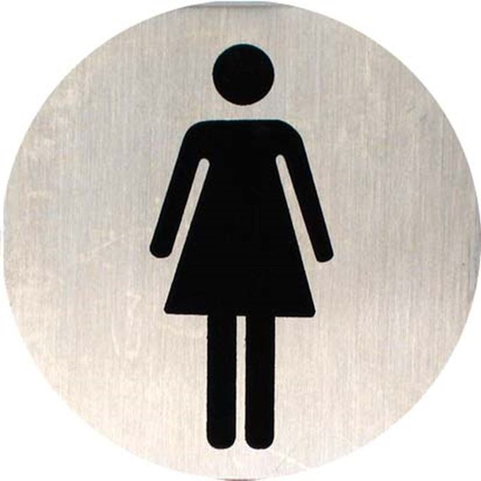 Metafranc  nv DAMES PICTOGRAMME ROND INOX 70MM