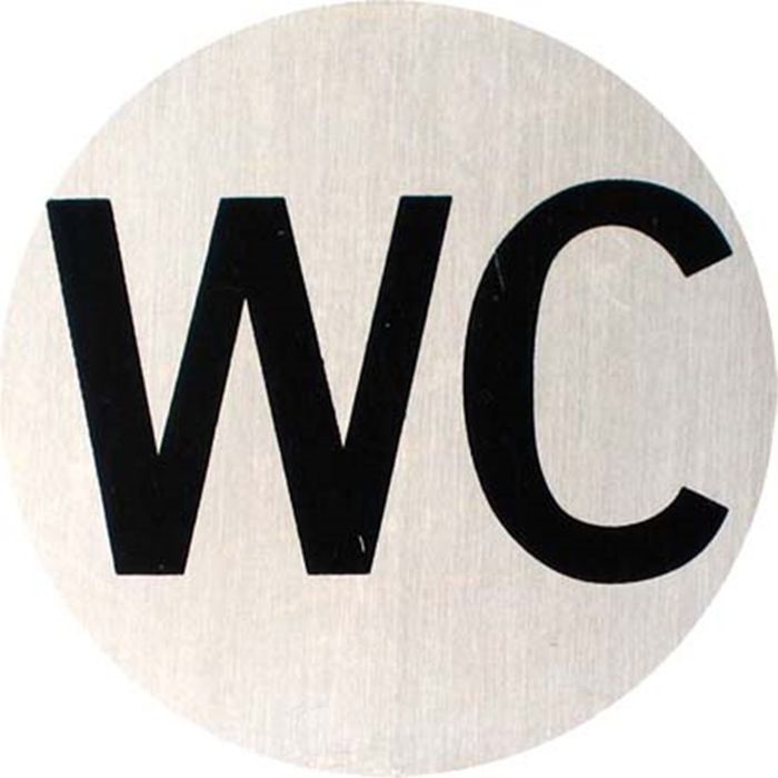 Metafranc  nv WC PICTOGRAM ROND INOX 70MM
