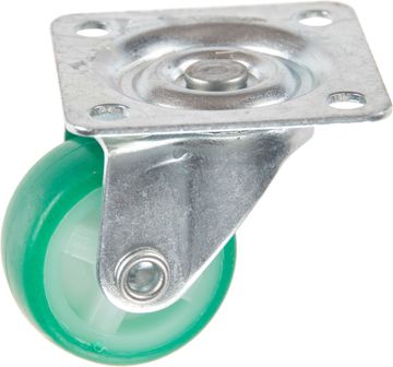 Metafranc nv Dubbelwiel PU 30mm groen