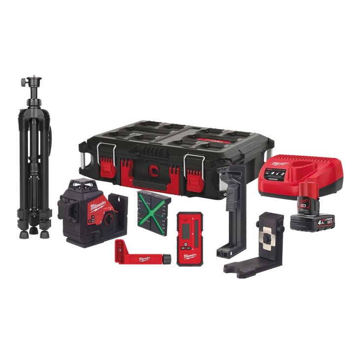 MILWAUKEE® M12 3Plkit-401P Driedimensionale Laser