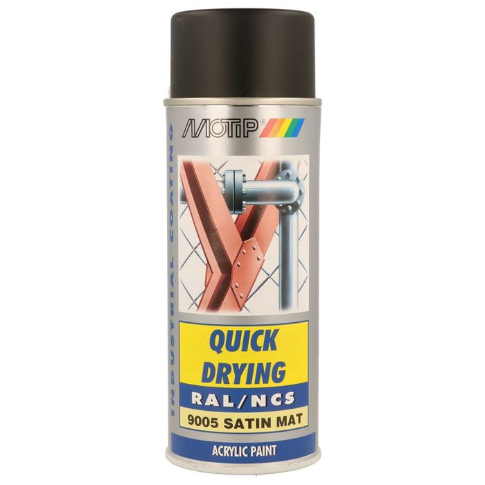 MOTIP Acryl 400Ml Ral 9005 Satin Mat MOTIP Acryl 400Ml Ral 9005 Satin Mat