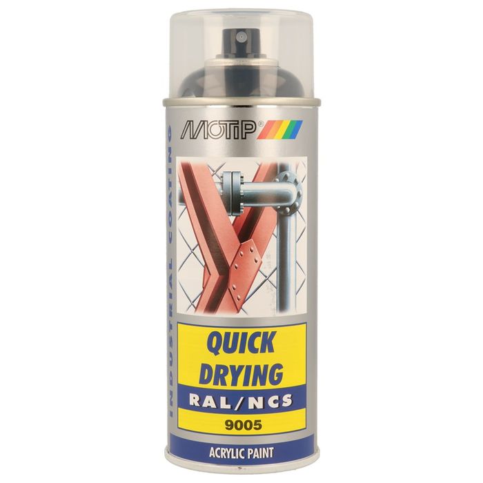 MOTIP Acryl 400Ml Zwart Glanzend