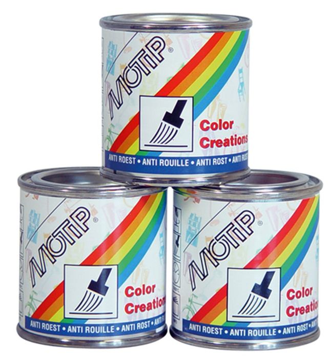 MOTIP Kwastblik Colour Zilvergrijs RAL 7001 HG MOTIP Kwastblik Colour Zilvergrijs RAL 7001 HG