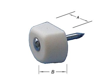 Pardaen Schapdrager,Afgeplat,Wit Pvc 15 Mm
