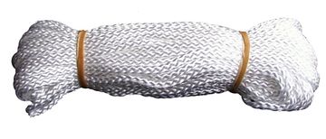 Pardaen Gevlochten Koord,Wit,Op Bundel 4 Mm - 20 M