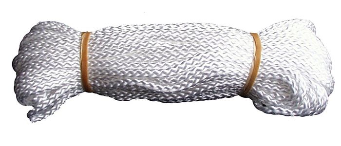 Pardaen Gevlochten Koord,Wit,Op Bundel 4 Mm - 20 M