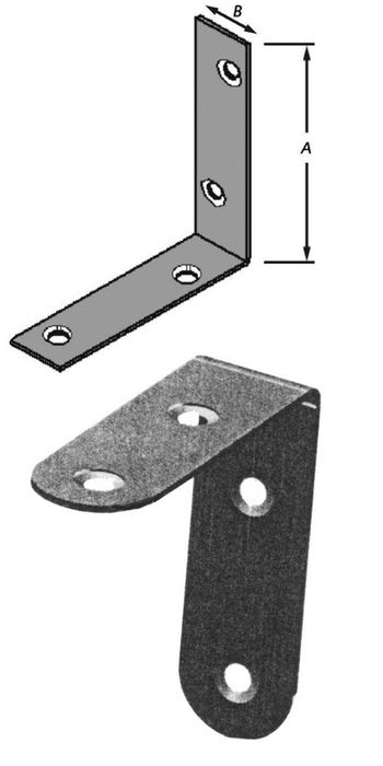 Pardaen 4 Gebogen Hoekijzers,Rvs+Schr. 30 Mm Pardaen 4 Gebogen Hoekijzers,Rvs+Schr. 30 Mm
