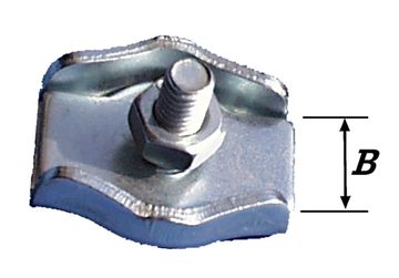 Pardaen 2 Kabelklemmen Simplex Verz. 4 Mm