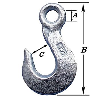 Pardaen Lasthaak Zonder Klep Verzinkt 500 Kg.