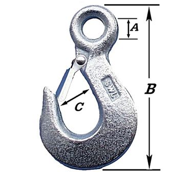 Pardaen Lasthaak Met Klep Verzinkt 500 Kg.