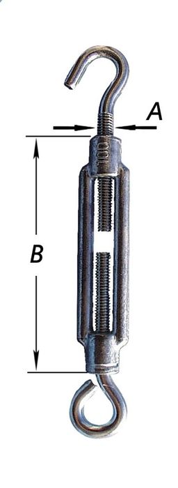 Pardaen Kabelspanner,Haak+Oog, Rvs M8X120Mm Pardaen Kabelspanner,Haak+Oog, Rvs M8X120Mm