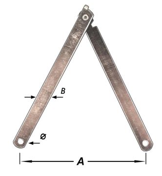 Pardaen 2 Schraagscharen, Verzinkt 130 Mm Pardaen 2 Schraagscharen, Verzinkt 130 Mm