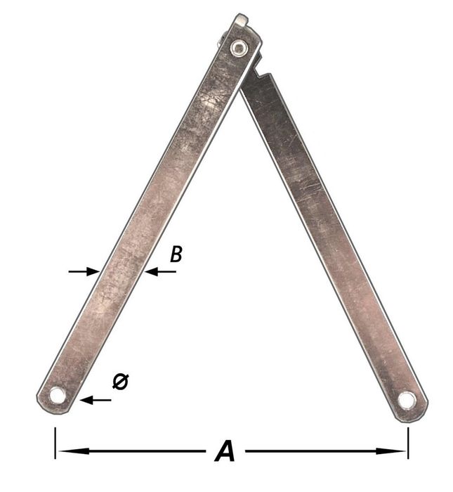 Pardaen 2 Schraagscharen, Verzinkt 130 Mm Pardaen 2 Schraagscharen, Verzinkt 130 Mm