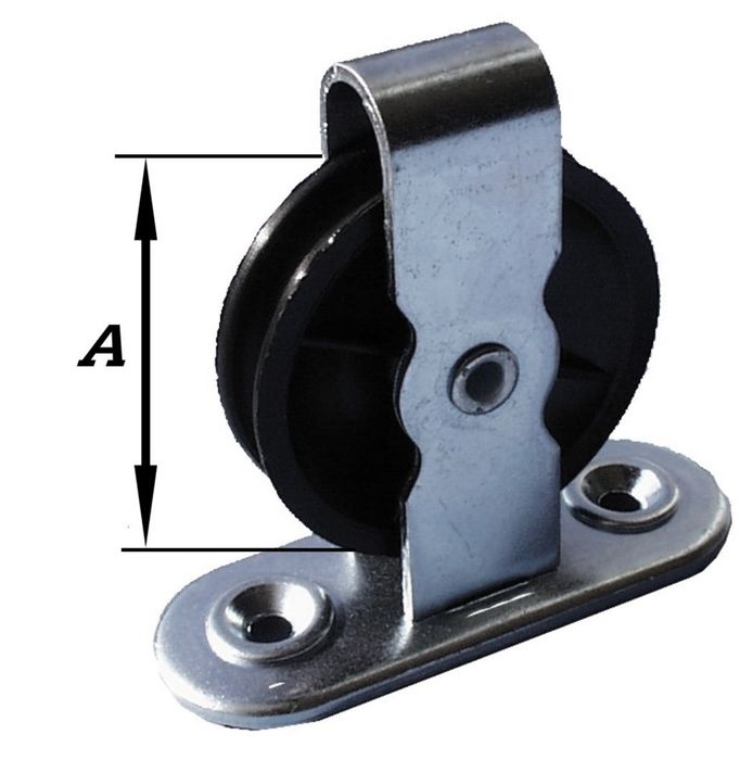 Pardaen Takelblok Schroefst.Nylon Wiel 50 Mm Pardaen Takelblok Schroefst.Nylon Wiel 50 Mm