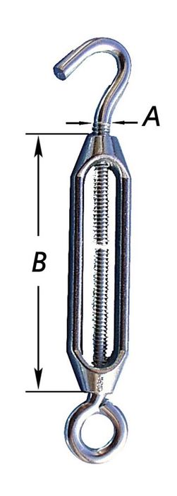 Pardaen Kabelspanner Haak+Oog Verz. 3/8 Pardaen Kabelspanner Haak+Oog Verz. 3/8