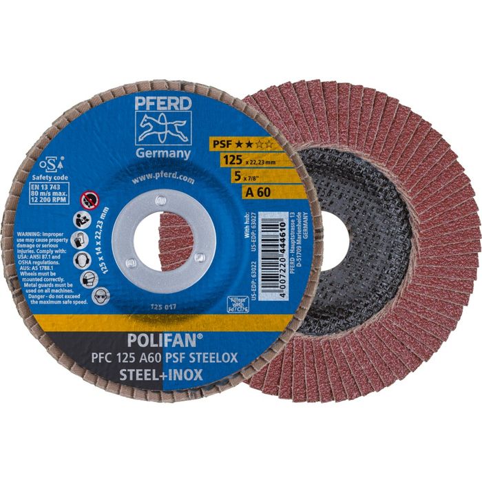 PFERD TOOLS Polifan Pfc 125 A60 Psf Steelox PFERD TOOLS Polifan Pfc 125 A60 Psf Steelox