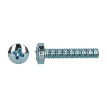 PGB-FASTENERS Metaalschroef CK Din 7985/934 M 4x 60 Zn