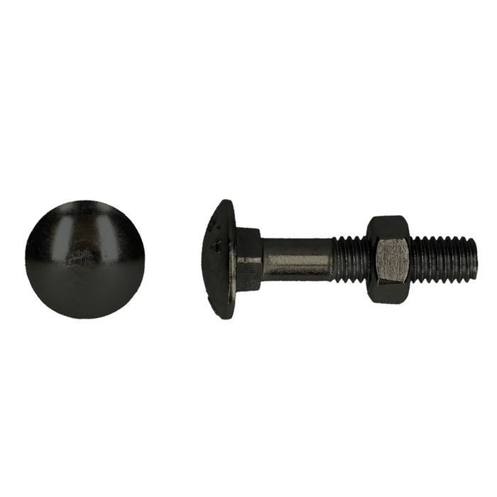 PGB-FASTENERS Houtbout 4.8 DIN 603/555 M8x100 BT/6st PGB-FASTENERS Houtbout 4.8 DIN 603/555 M8x100 BT/6st