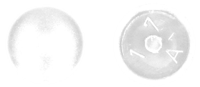 PGB-FASTENERS Afdekkapje met pin Wit ral 9010 /