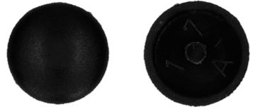 PGB-FASTENERS Afdekkapje met pin zwart /