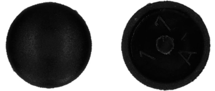 PGB-FASTENERS Afdekkapje met pin zwart /