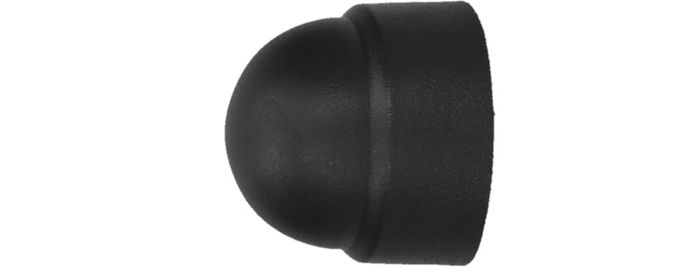 PGB-FASTENERS Afdekkap zesk. moer M6 SW10/R9005/20st PGB-FASTENERS Afdekkap zesk. moer M6 SW10/R9005/20st