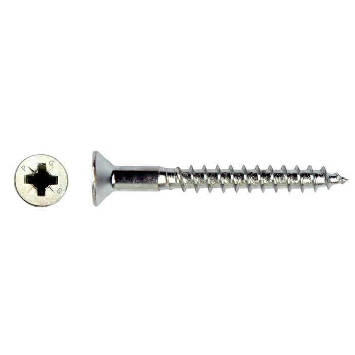 PGB-FASTENERS Schroef + afdek.VZK * 4,5x 40 Bruin Zn /