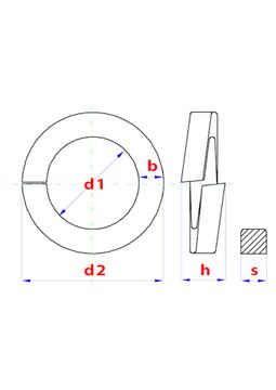 PGB-FASTENERS Veerring DIN 127B M16 Tvz