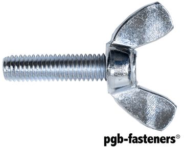 PGB 50St.Vleugelschroef Din 316 M 10X40 Zn