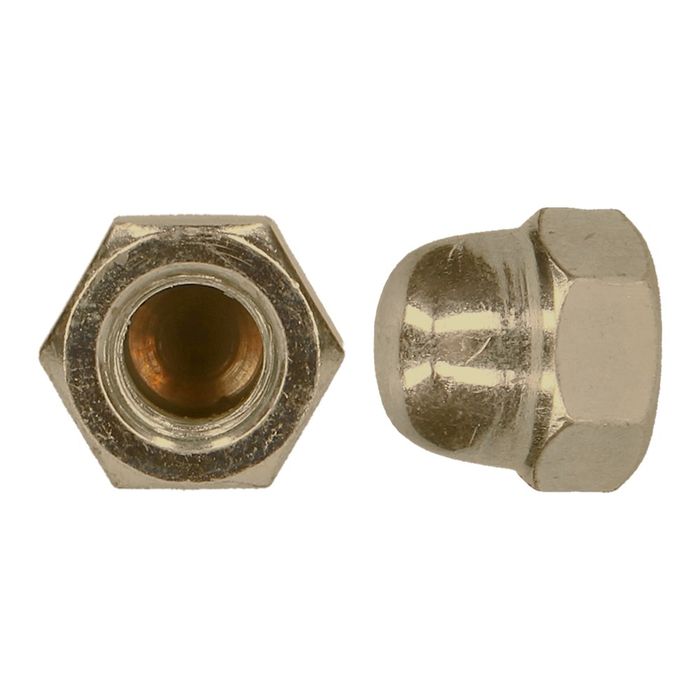 PGB-FASTENERS 100 Zeskant Dopmoer Din 1587 M  4 Ms/Ni PGB-FASTENERS 100 Zeskant Dopmoer Din 1587 M  4 Ms/Ni