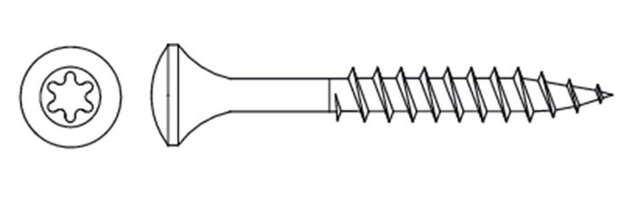 PGB 500St.Dakisolatieschroef Vk-Torx PGB 500St.Dakisolatieschroef Vk-Torx