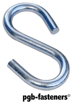 PGB 50St.Open S-Haken Nr 80 Zn (75/8,40)