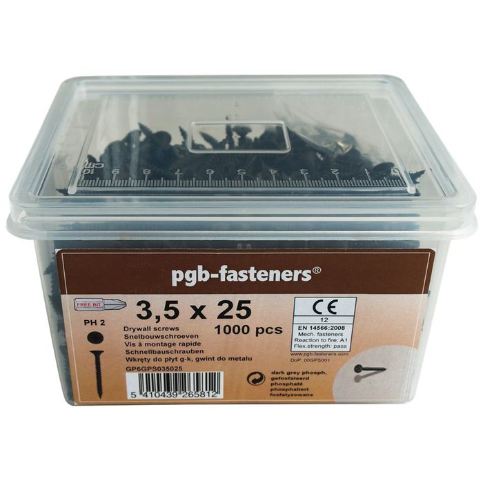PGB-FASTENERS Snelbouwschroef Tk * 3,50X45 PGB-FASTENERS Snelbouwschroef Tk * 3,50X45