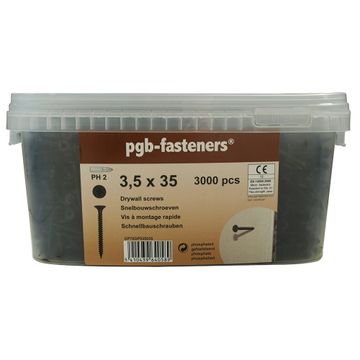 PGB-FASTENERS Snelbouwschroef * 3,5X35 Gefosf. /