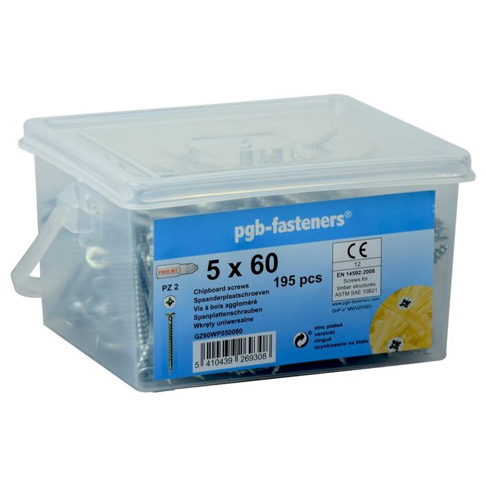 PGB-FASTENERS 1st. Spaanderplaatschr.VZK â5x