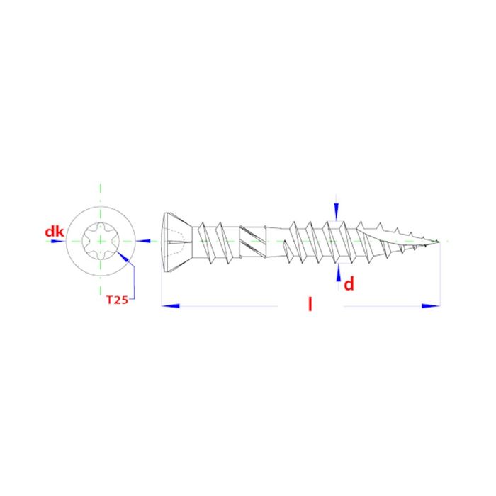 HAPAX 1St.HAPAX hardhoutschr. 5x60 A2 (set)/em