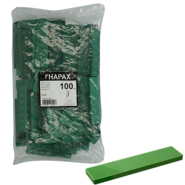 HAPAX 5st. HAPAX platte wiggen ƒ5x22x95 /100st(grn)
