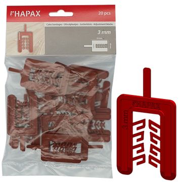 HAPAX 5st. HAPAX uitvulplaatjes 3x40