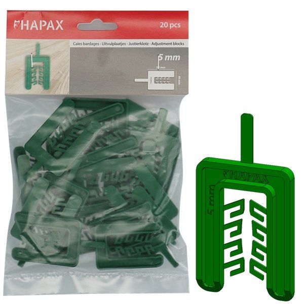 HAPAX 5st. HAPAX uitvulplaatjes 5x40,00x55 /20st