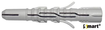 PGB 100St. Smart Plug Nylon Grijs *  8,0X 60 PGB 100St. Smart Plug Nylon Grijs *  8,0X 60