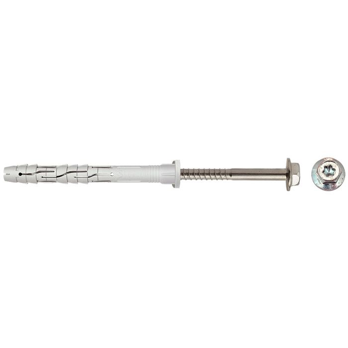 Mapeco 50 St. Raamplug Cilinder Boord Zskschr.T40 * 10X120 Inox Sch