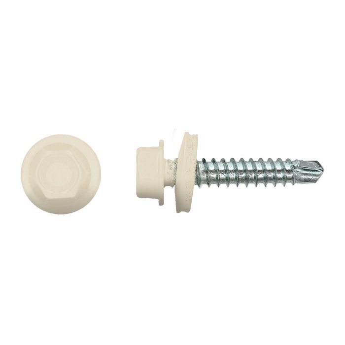 PGB-FASTENERS 100 Kleurkopschroef Wit Ral1013 * 4,8X