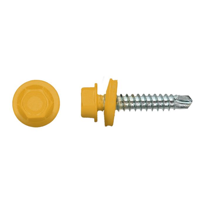 PGB-FASTENERS 100 Kleurkopschroef Geel Ral1032 * 4,8X