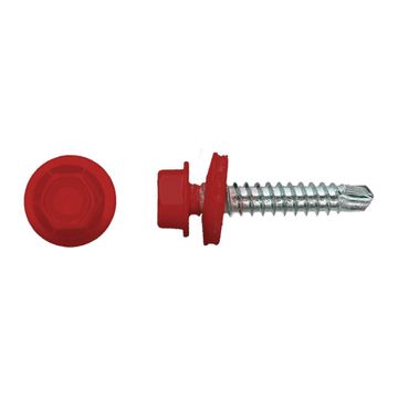 PGB-FASTENERS 100 Kleurkopschroef Rood  Ral3002 *