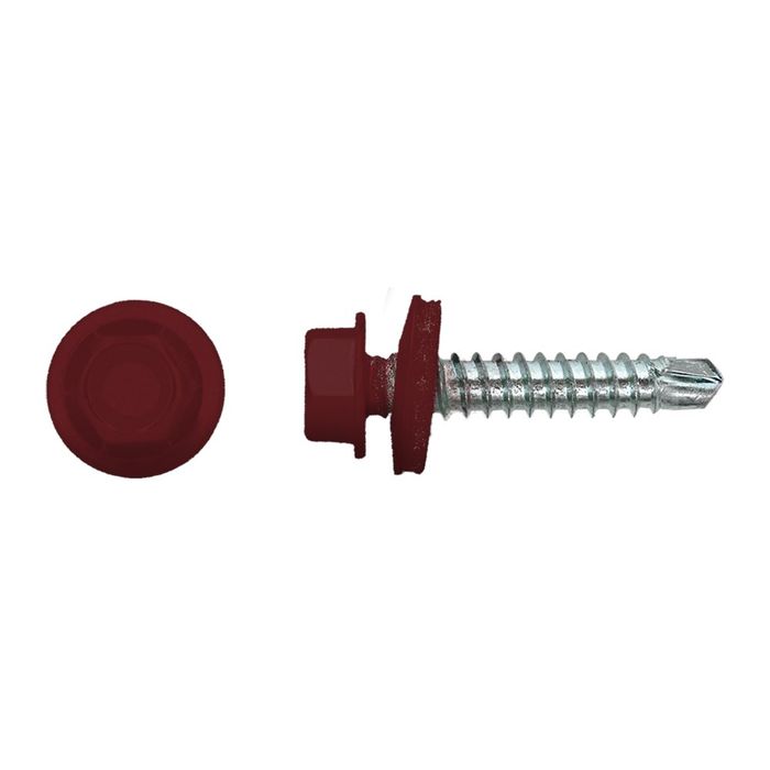 PGB-FASTENERS 100 Kleurkopschroef Rood Ral3005 * PGB-FASTENERS 100 Kleurkopschroef Rood Ral3005 *