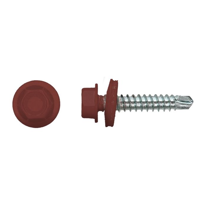 PGB-FASTENERS 100 Kleurkopschroef Rood Ral3009 * PGB-FASTENERS 100 Kleurkopschroef Rood Ral3009 *